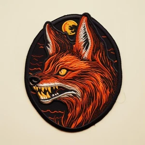 Parche de coyote apliques planchados para ropa, insignia de animales salvajes, lobo, regalo de naturaleza - Imagen 1 de 12