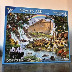 Noah’s Ark By Steve Crisp White Mountain 1000 Piece Jigsaw Puzzle - Rare - Picture 1 of 10