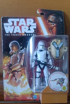 FIRST ORDER FLAMETROOPER STAR WARS FORCE AWAKENS ACTION FIGURE HASBRO - Image 1 of 2