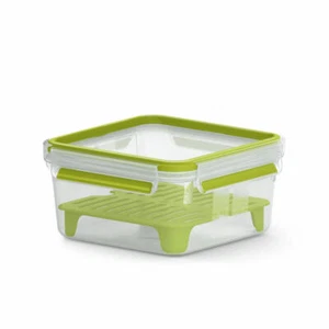 Emsa Sandwichbox Clip & Go XL, Brotdose, mit Einsatz, Kunststoff, grün 1,3 Liter - Bild 1 von 5