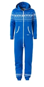 Lusekofte Onepiece Royal Blue Bonus #SLACKERLIFE Eye Mask UnisexJumpsuit S NWT - Picture 1 of 12