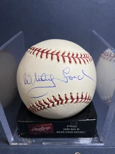 Whitey Ford Autograph Signed Baseball Ball with HOF COA - Picture 1 of 3