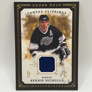 2008-09 Upper Deck Masterpieces Canvas Clippings Brown Border Bernie Nicholls - Picture 1 of 2