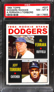 1964 TOPPS #337 DODGERS ROOKIE STAR PSA 8 09117693