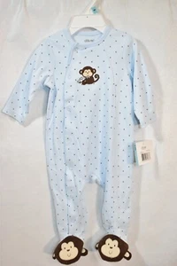 Pijama Little Me Talla 6 Meses Mono Niño Nuevo - Imagen 1 de 5