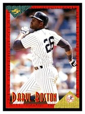 1994 Score Rookie & Traded Daryl Boston #RT123 New York Yankees