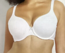 Cacique Bra Full Coverage Cotton Lightly Lined Underwire Lane Bryant White 42G