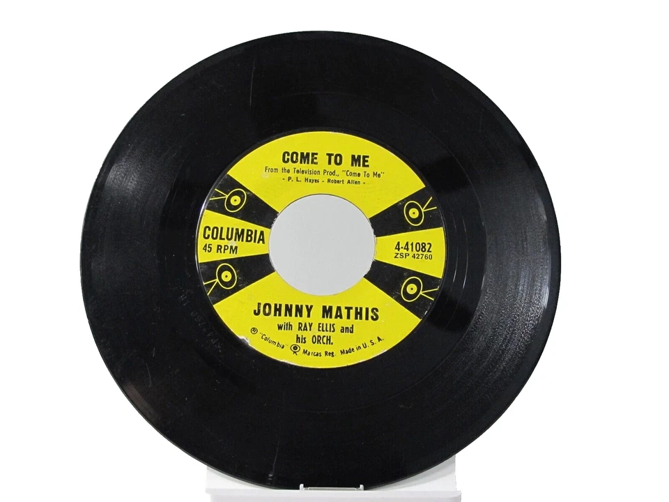 45 RECORD - JOHNNY MATHIS - COME TO ME Foto 1 de 1