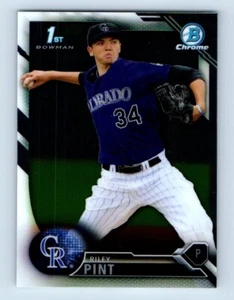 2016 Bowman Chrome Draft Riley Pint Colorado Rockies #BDC-50 - Picture 1 of 2