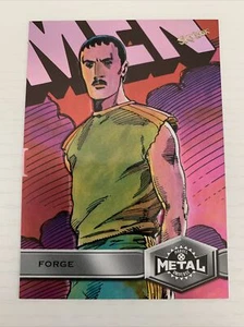 2020 UD Marvel X-Men Metal Universe PINK Numbered 27/75 High Series #129 FORGE - Picture 1 of 3