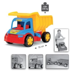 CAMIÓN VOLQUETE GIGANTE 55 CM (21,50 PULGADAS) LARGO GRANDE SÓLIDO DURADERO COCHE GRANDE JUGUETE NUEVO - Imagen 1 de 5
