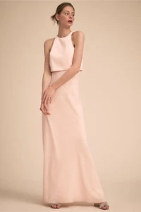 New Jill Jill Stuart Iva Crepe Maxi dress size 12 MSRP: $298 BHLDN - Picture 1 of 6