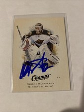 2008-09 Upper Deck Champ's Hockey #67 Niklas Backstrom Minnesota Wild Signed