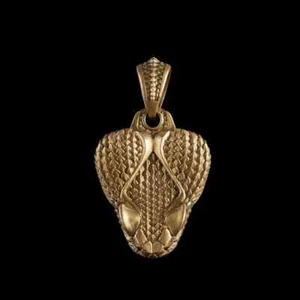 Klapperschlange Clip Anhänger für Halskette Fidget Schmuck Kupfertist.WU - Bild 1 von 7