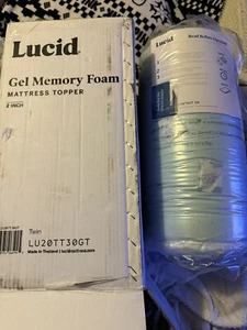 2 Zoll Memory Foam Matratzenauflage, Twin, Gel infundiert, CertiPur-US, werkseitig versiegelt - Bild 1 von 5