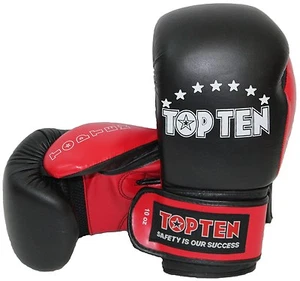Boxhandschuhe TOP TEN Leder/Kunstl. Mix. Mesh Einsätze. Kickboxen, Boxen, Muay T - Bild 1 von 1
