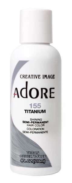 Adore Semi-permanent Haircolor #155 Titanium 4 Ounce