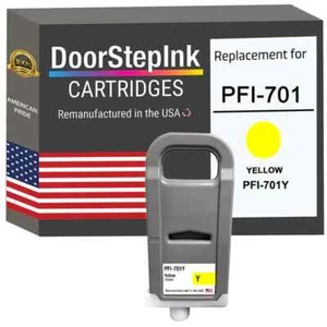 Cartucho de tinta compatible DoorStepInk para Canon PFI-701 700 ml amarillo-EE. UU. - Imagen 1 de 5