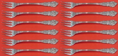 Sir Christopher by Wallace Sterling Silver Cocktail Fork Set 12 pieces 5 1/2" - Image 1 of 3