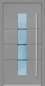 Beidseitig flügelüberdeckend ALUMINIUM Alu Haustür Schüco AT 100 06 RC2 auf Mass - Bild 1 von 9