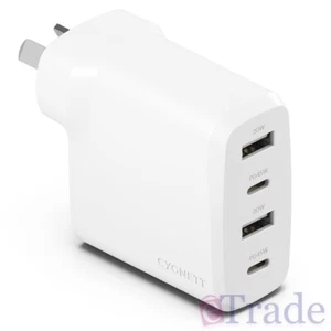 Cygnett PowerPlus 45W Multi Port Wall Charger - 4 Port - USB A & USB C - Picture 1 of 5
