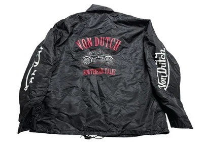 Von Dutch Originals 1997 90s Windbreaker Bomber Jacket Rare VTG Motorcycle Xl - Image 1 of 4