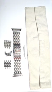 Cinturino Orologio Michele Acciaio Inox Bracciale 20mm + Link Extra Spille e Custodia - Foto 1 di 4