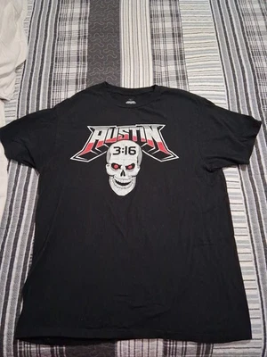 WWF / WWE Stone Cold Steve Austin T Shirt Austin 3:16 Skull Homage T-Shirt Large - Image 1 of 4