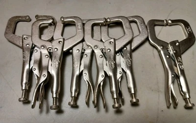 6 Vise Grip model 6r Locking Clamps Never Been Used - Image 1 of 4