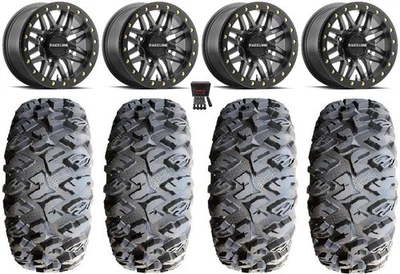 Raceline Ryno Bdlk 15" Gm Wheels 31" MotoClaw Tires Polaris RZR Turbo S / RS1 — 第 1/4 张图片
