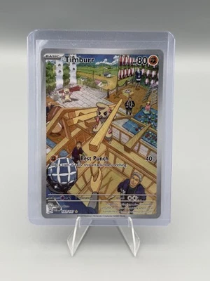 Timburr 183/167 Pokémon TCG SV06: Twilight Masquerade Illustration Rare NM - Image 1 of 2