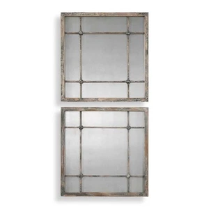 Saragano - 19 inch Square Mirror (Set of 2) - 19 inches wide by 1 inches deep - Picture 1 of 6
