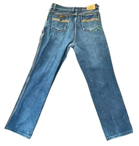 Vintage 80s SERGIO VALENTE Denim Jeans 32” Waist 28” Inseam Size 33 Embroidered - Picture 1 of 8