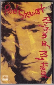 Rod Stewart Rhythm Of My Heart Cassette 1991 1st Edition Single Dolby HX Pro B N - Picture 1 of 8