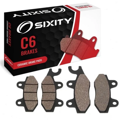 Front Ceramic Brake Pads 2006-2009 Kawasaki KVF650 Brute Force 4x4i Set Full gq - Image 1 of 4