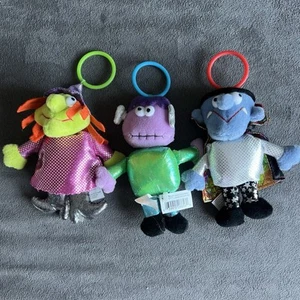 Russ Vintage Halloween Vibration Pull Sensory Toy Witch Vampire Frankenstein - Picture 1 of 18