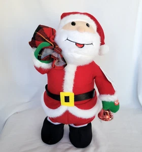 Santa Plush Singing and Hopping! 15" Tall Christmas Attire Sound Movement - Picture 1 of 6