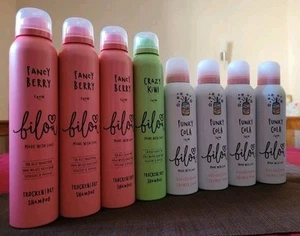 Bilou Set 8tlg; 4x Trockenshampoo, 4x Duschschaum, Neu - Bild 1 von 2