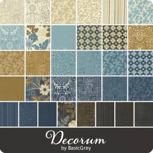 ♡ Decorum - BasicGrey For Moda - 12 Fat Quarter Bundle ♡ - Picture 1 of 3