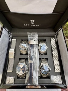Steinhart Swiss watch Collection with Solid Wood Presentation Box & Accessories - Picture 1 of 24