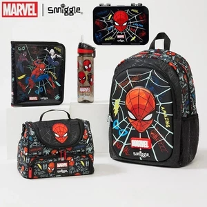 Mochila Smiggle Marvel Spiderman-Estuche Almuerzo-Papelería Pluma Cartera y Bolsa de Almuerzo - Imagen 1 de 14