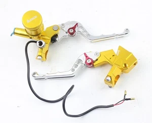 Adelin CNC PX-2 Brake Clutch Levers Master Cylinder For Ruckus Zoomer 7/8" Gold - Picture 1 of 9