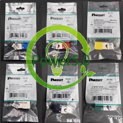 Panduit Giga TX Cat6 Network jack CJ688TGBU CJ688TGIW CJ688TGBL CJ688TGRD Qty 50 - Image 1 of 4