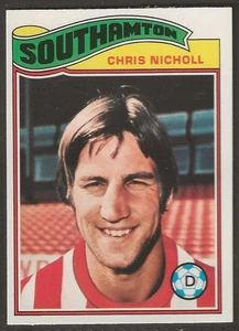 TOPPS-FOOTBALL (ORANGE BACK 1978)-#208- SOUTHAMPTON - CHRIS NICHOLL - Picture 1 of 2