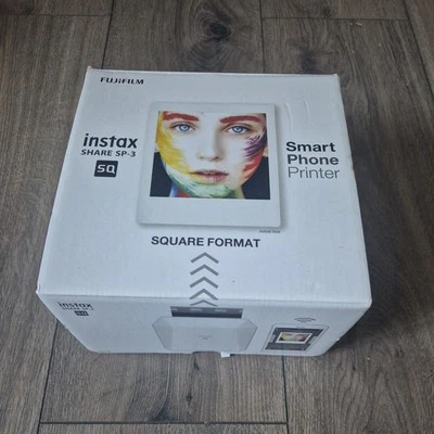Fujifilm Instax Share SP3 White Wireless Instant Square SmartPhone Printer Boxed - Image 1 of 3