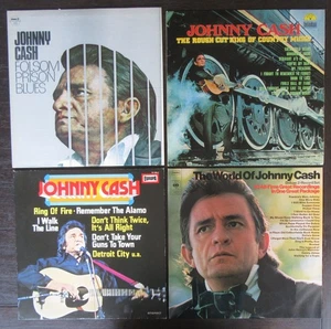 4 x 12” Countryrock (D)LP – JOHNNY CASH – Folsom Prison Blues + 4 – im Bildcover - Bild 1 von 3