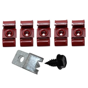 Fuel Line Clip Clamp Bracket Kit 3/8 With Return 1964-67 Chevrolet Chevelle 7pc - Bild 1 von 9