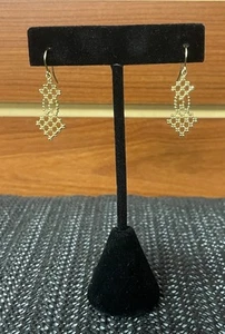 Tiffany & Co RARE 18K Yellow Gold Fringe Dangle Earrings - Picture 1 of 8