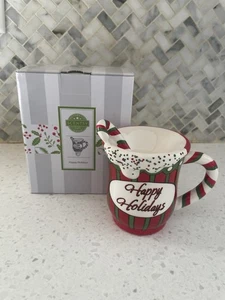 Scentsy Happy Holidays Candy Cane Mug Wax Warmer Electric Wall Plug-in NIB - Picture 1 of 4