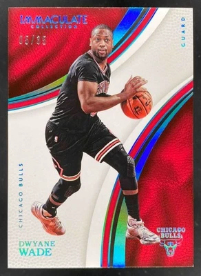 Dwyane Wade 2016-17 Panini Immaculate Collection Blue /35 #29 SSP Bulls - Image 1 of 4